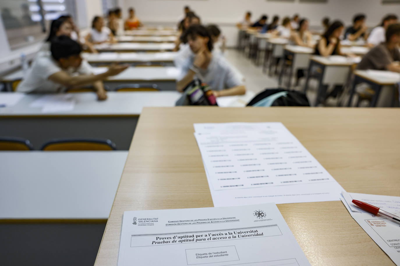 Fotos de las Pruebas de Acceso a la Universidad en la Comunitat Valenciana 2024