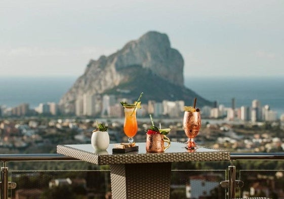 La azotea del 'Orobianco', en Calpe