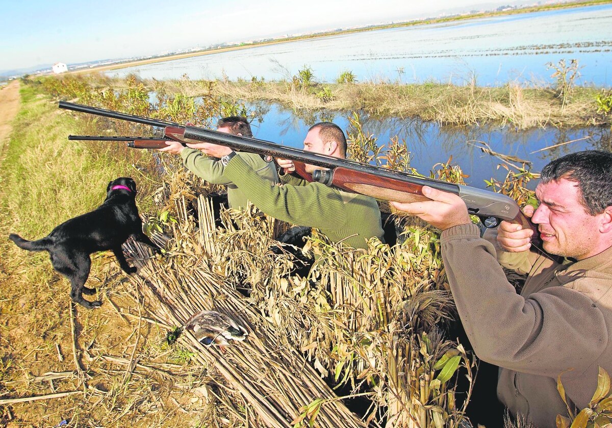 Cazadores en la Albufera