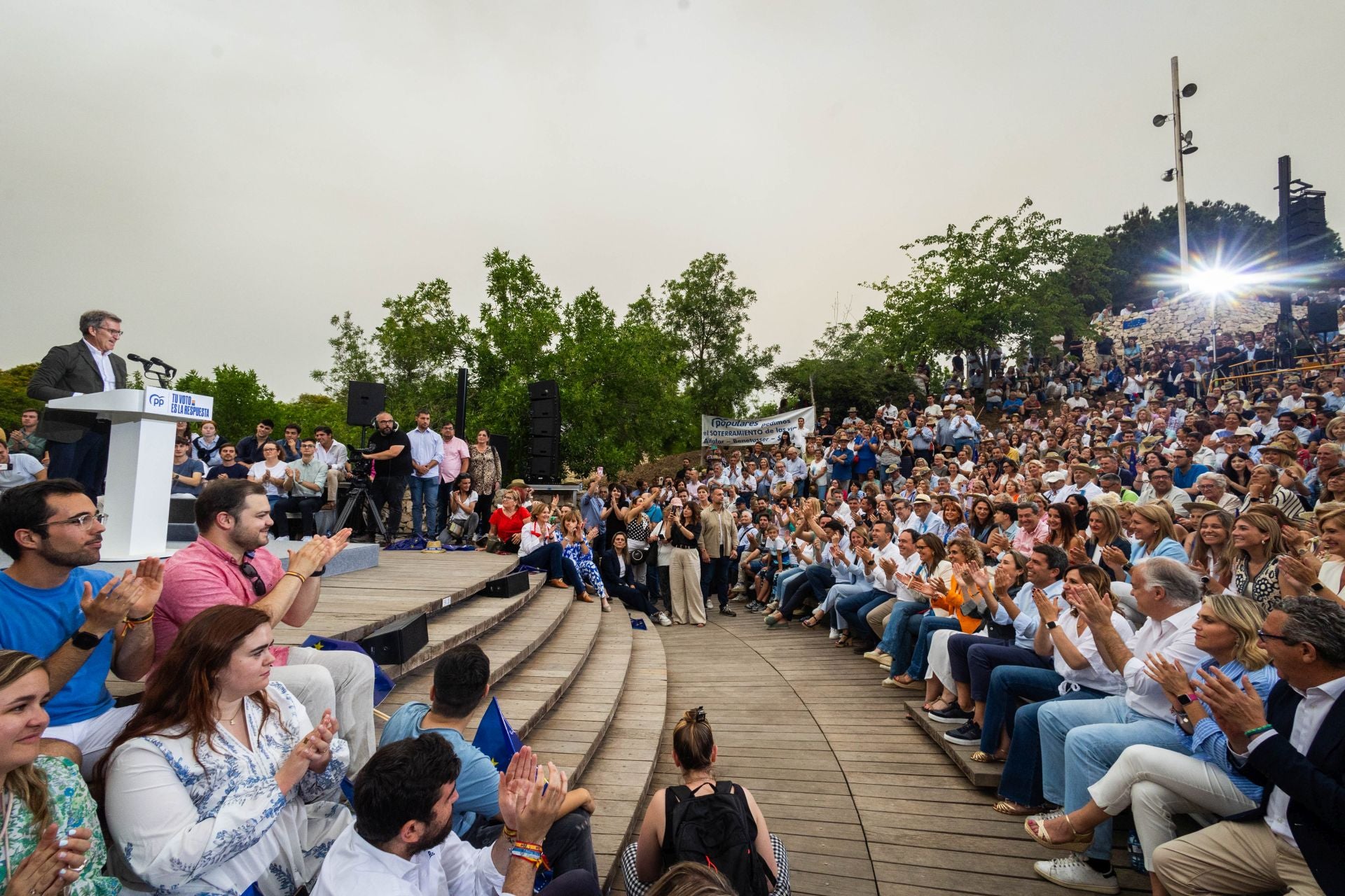 Feijóo en Valencia: mitin final de las Elecciones Europeas 2024