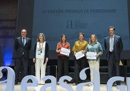 Las galardonadas de la VI edición de los premios de periodismo AEAS.