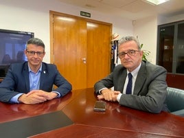 González y Galvañ en la reunión.