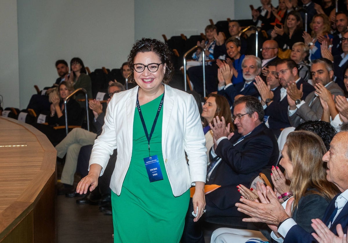 Emi Boix, tras ser nombrada nueva presidenta de Ivefa en la asamblea de 2024.