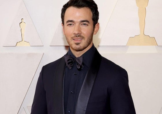 El cantante Kevin Jonas en una gala de los Oscar.