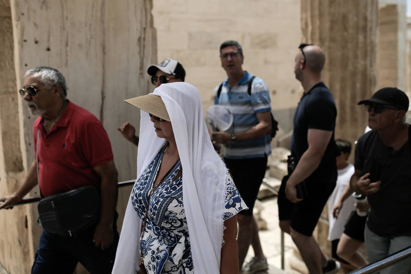 Fotos: la primera ola de calor del verano invade Grecia