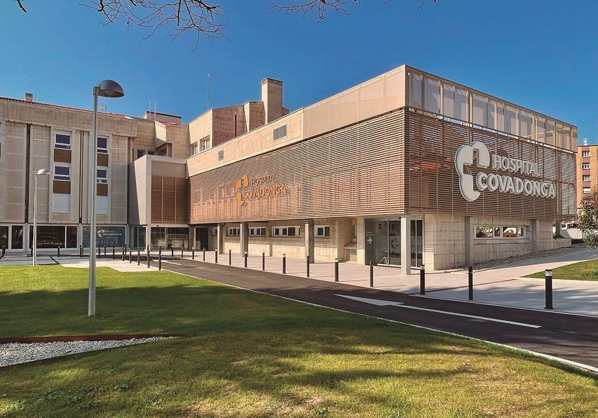 Fachada del Hospital de Covadonga.