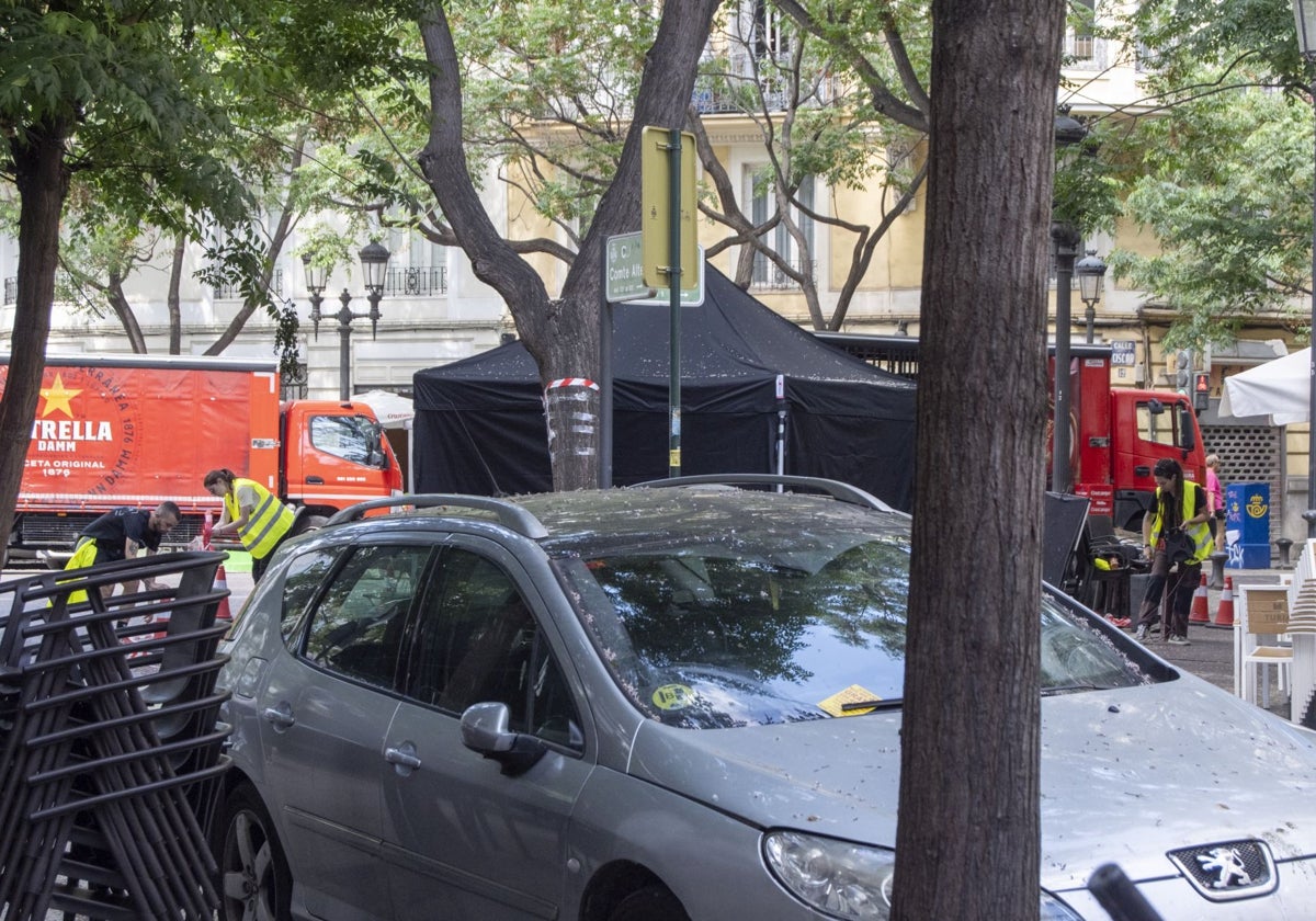 Un reciente rodaje en Valencia.