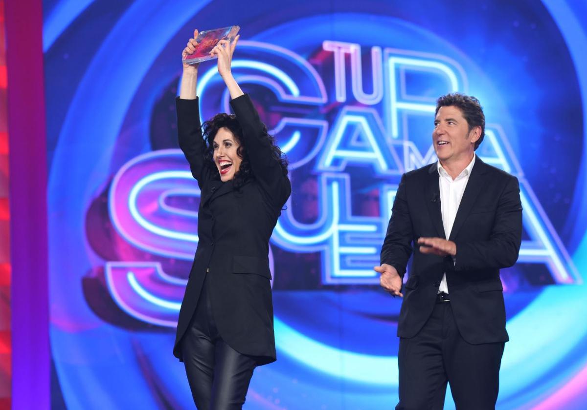 Raquel Sánchez Silva gana la gala 10 de 'Tu cara me suena'.