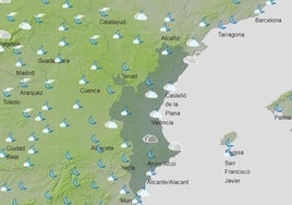 Mapa previsto para el martes 18 de junio.