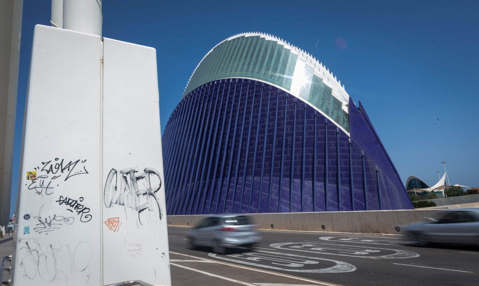 Las protestas a favor de Palestina llegan al puente de Calatrava