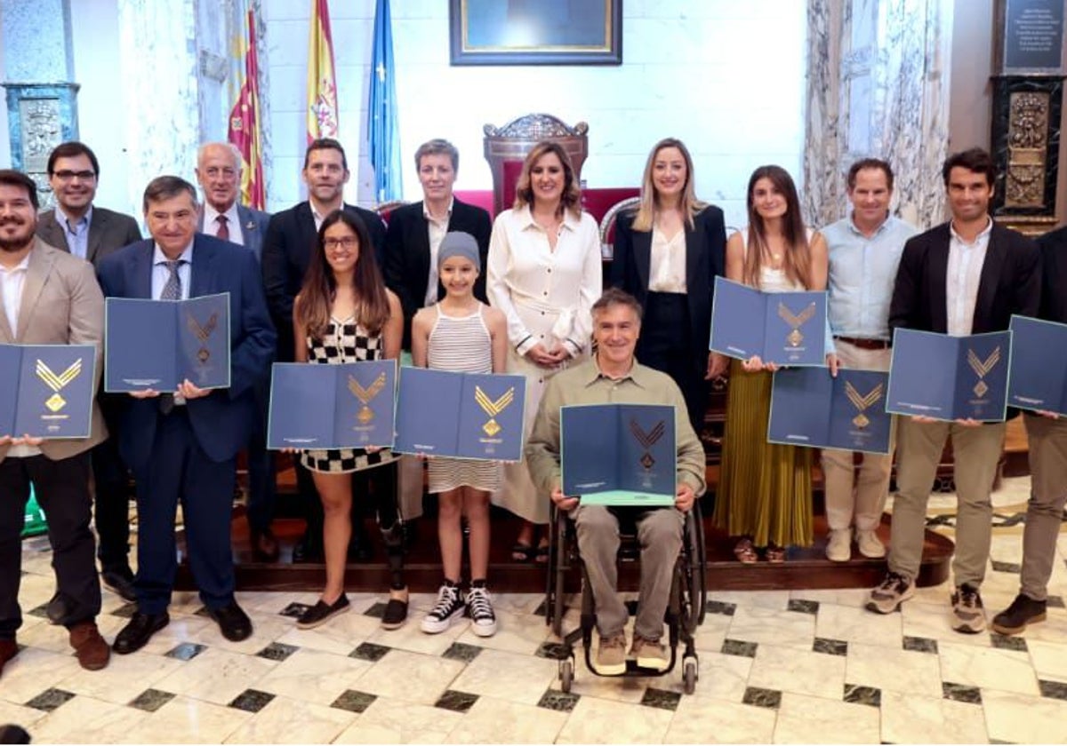 Entrega de premios en el Ayuntamiento.