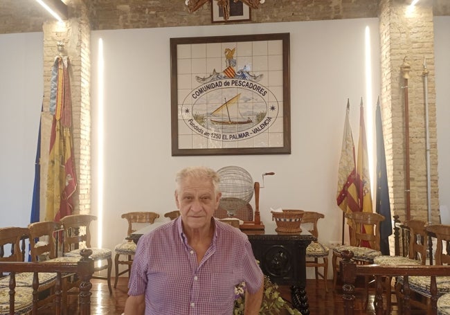 Pepe Cavaller, presidente de la Comunidad de Pescadores de El Palmar.