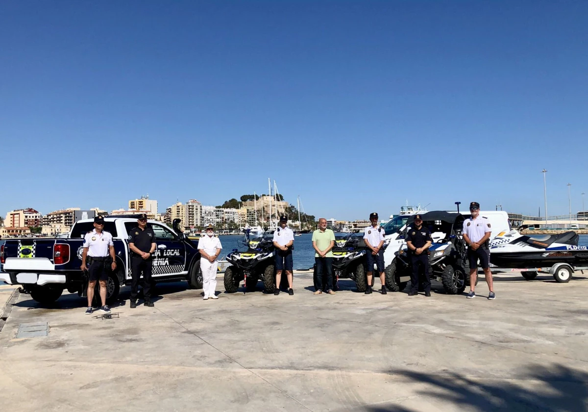 Dieciocho policías vigilarán las playas de Dénia con el refuerzo de nuevos todoterrenos y quads