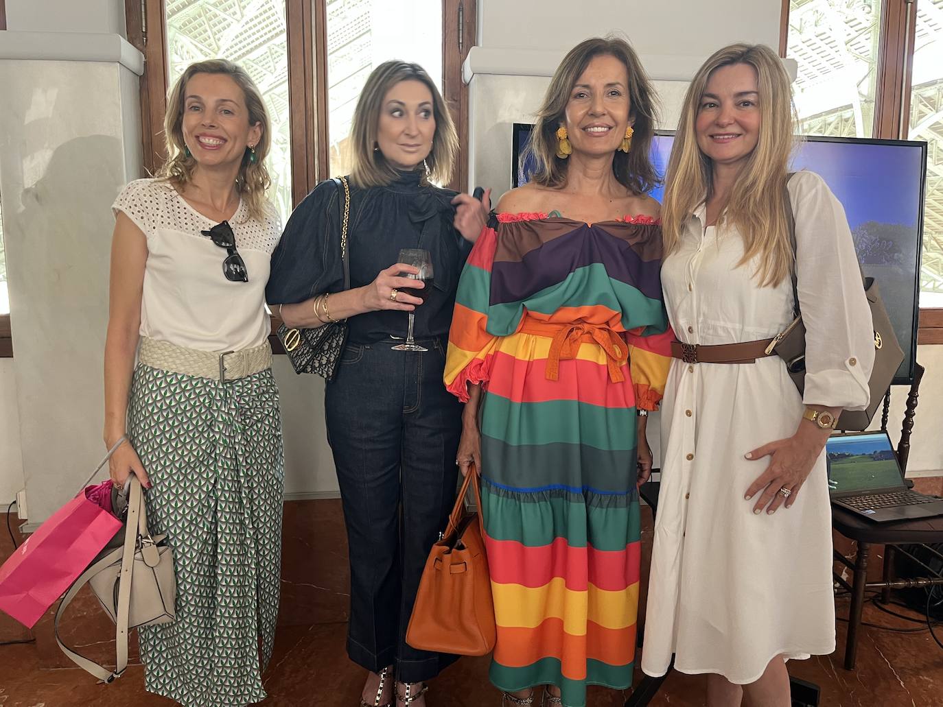 Salomé Corell, Esther Barrera, Leonor y Elia Rodríguez.