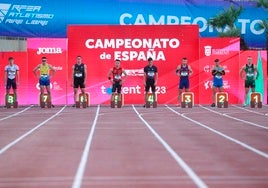 El campeonato de España de atletismo, celebrado en Torrent.