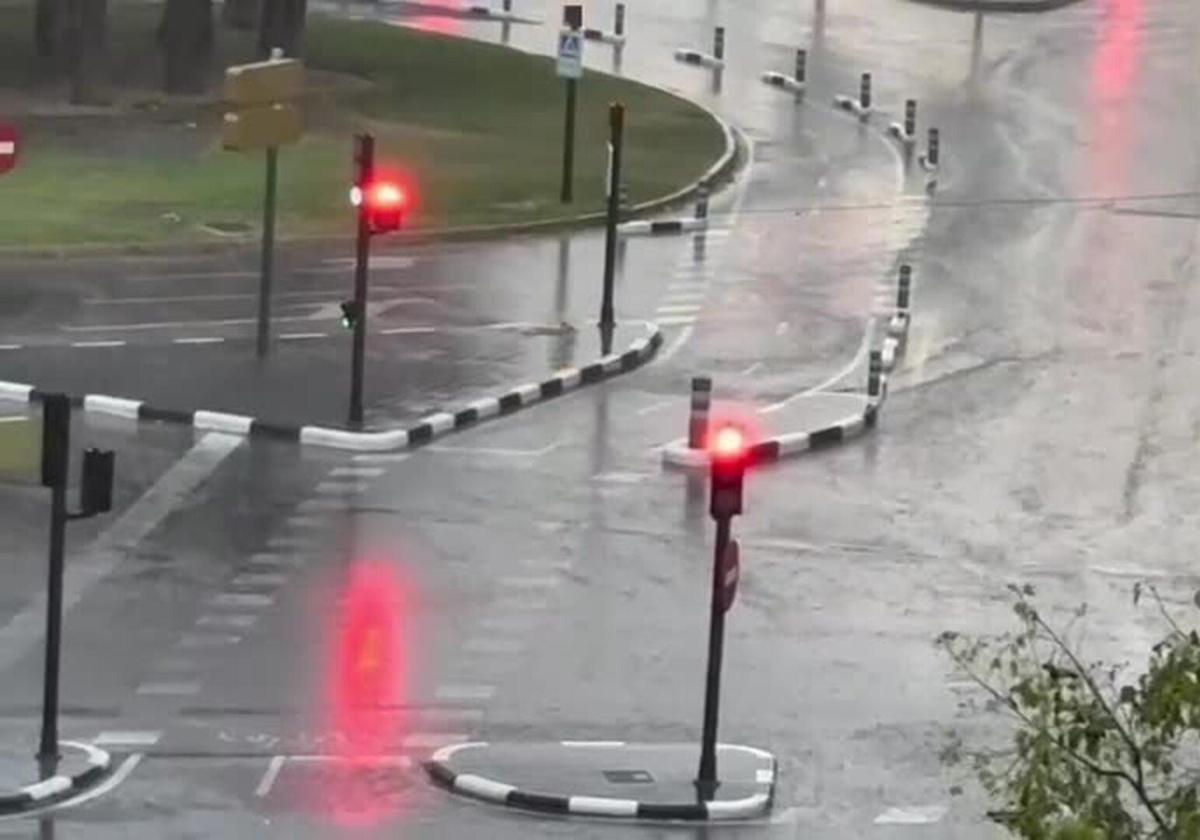 Las lluvias llegan con fuerza a Valencia