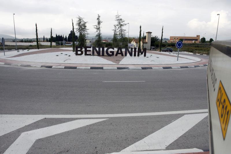 Entrada al pueblo de Benigànim por la CV-611.