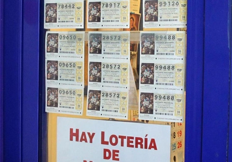 Décimos de lotería de Navidad