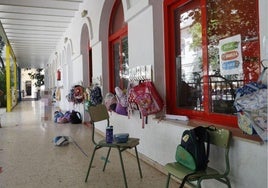 Patio del CEIP Luis Vives de Valencia.