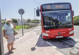 Autobús a la playa de Pinedo