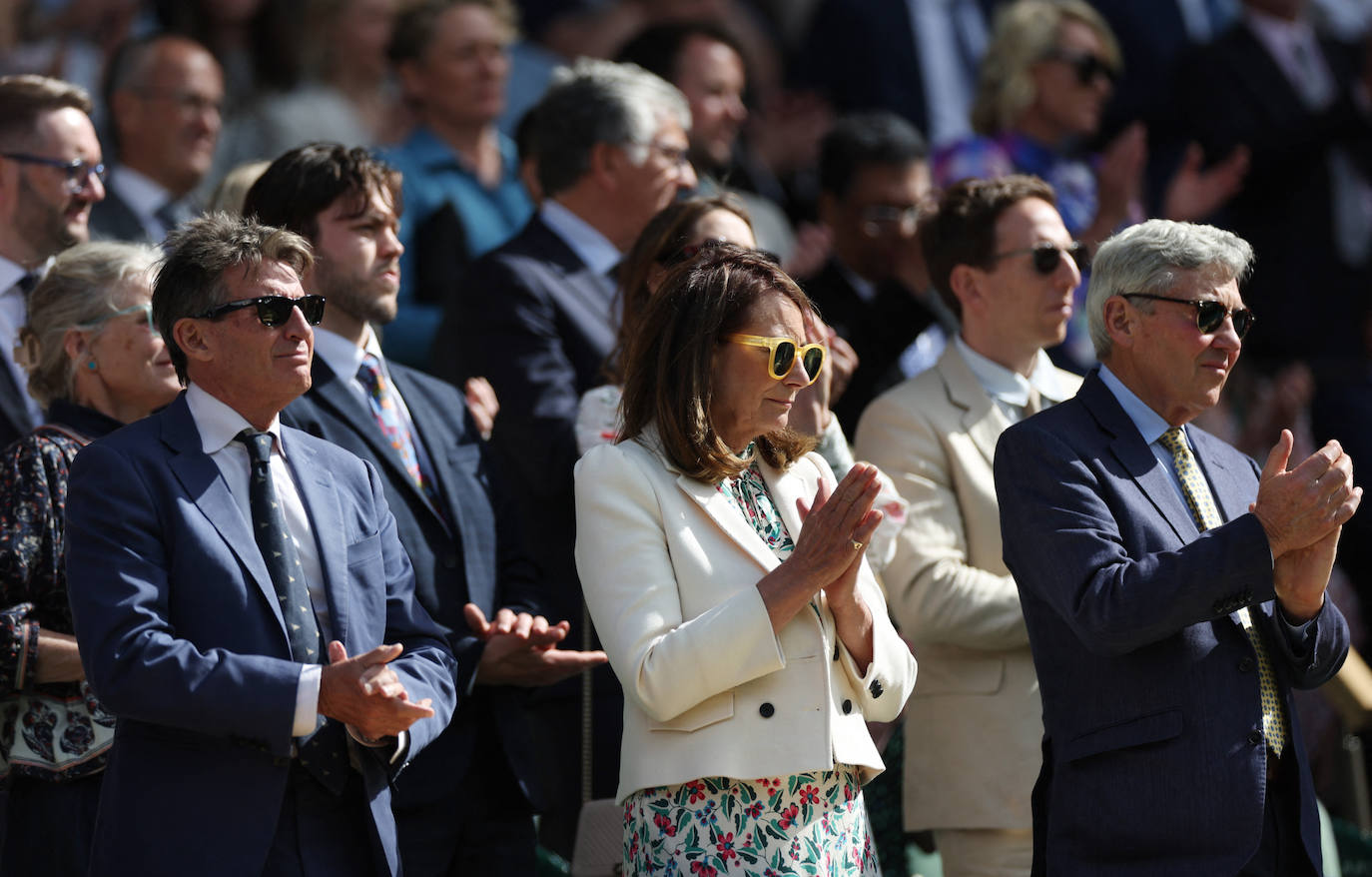 Fotos de los padres de Kate Middleton en Wimbledon