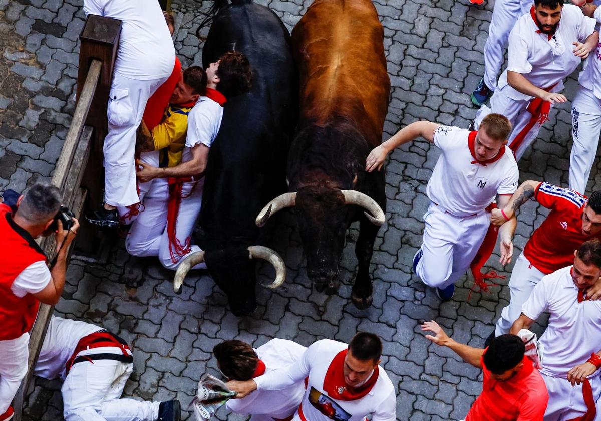 Seis heridos en el segundo encierro de los Sanfermines