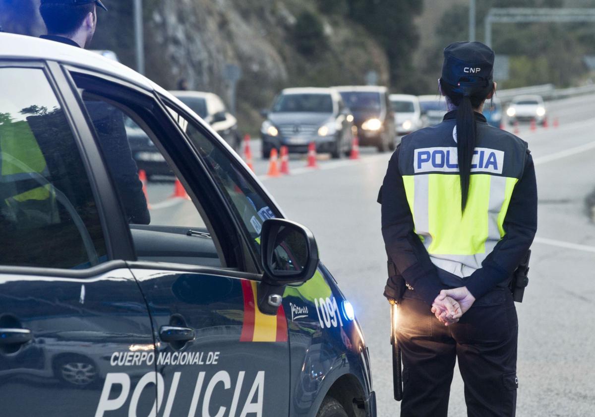 Un control de la Policía Nacional en una imagen de archivo.