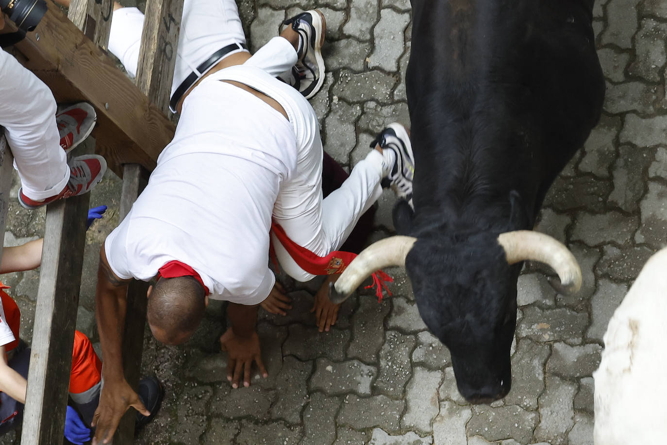 Las mejores imágenes del tercer encierro de San Fermín 2024