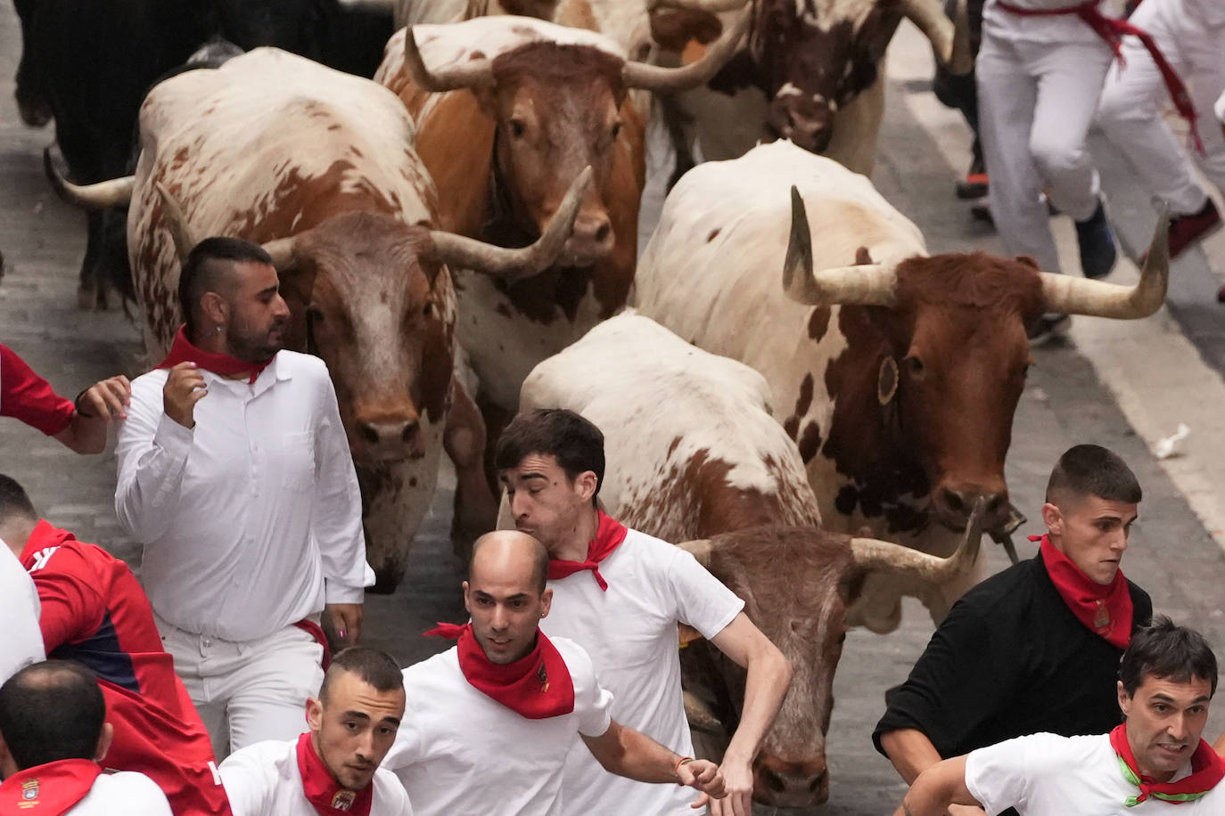 Las mejores imágenes del tercer encierro de San Fermín 2024