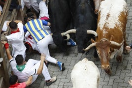 Tercer encierro de San Fermín.