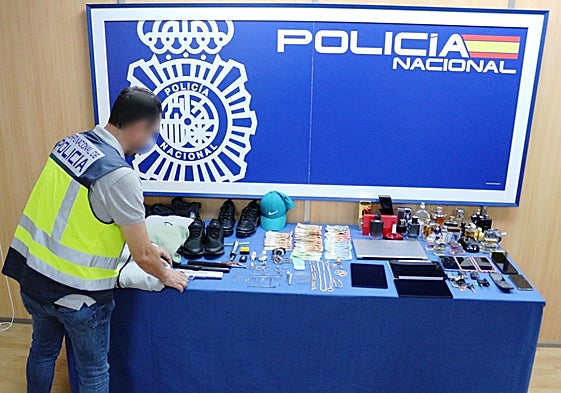 Bienes incautados por la policía