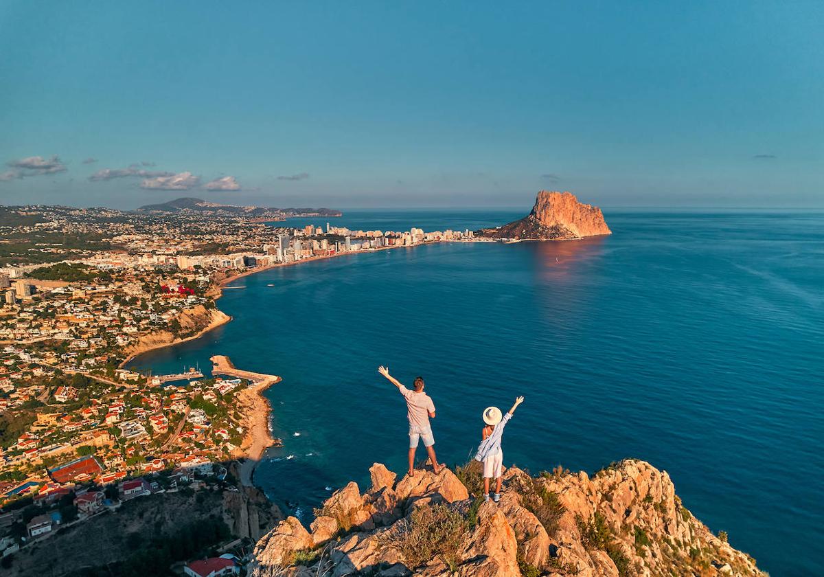 Vista panorámica de la localidad alicantina de Calpe.