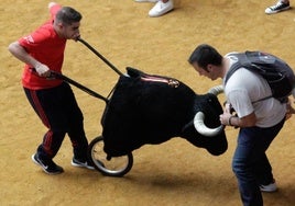 Encierro taurino infantil, en una imagen de archivo.