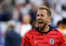 Harry Kane durante uno de los partidos de Ingraterra en esta Eurocopa.