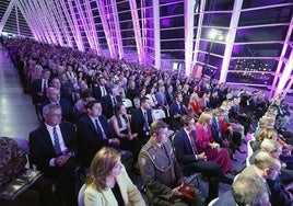 Asistentesa la gala de 2023 en el Museo de las Ciencias Principe Felipe.