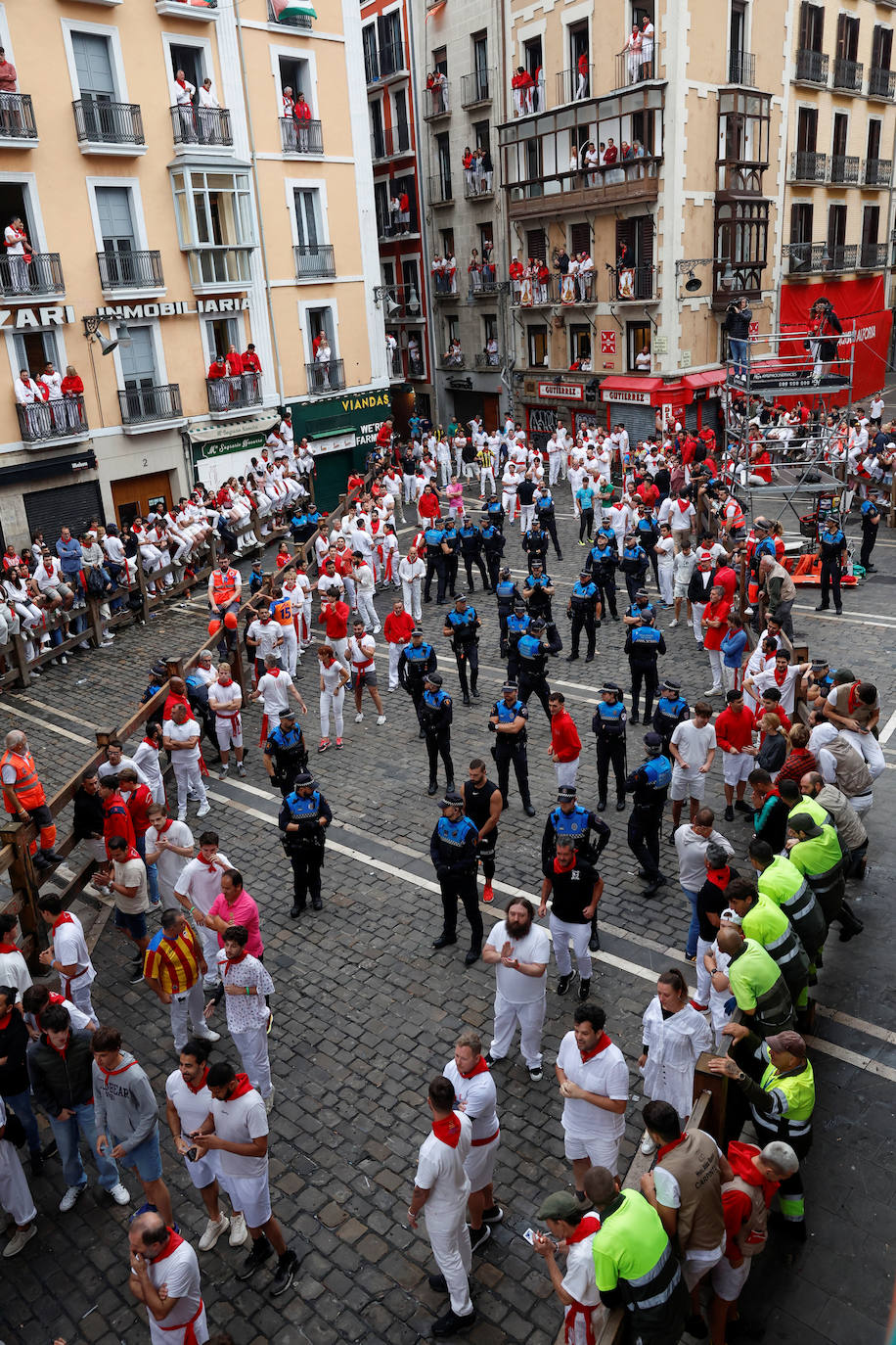 Las mejores imágenes del séptimo encierro de San Fermín 2024