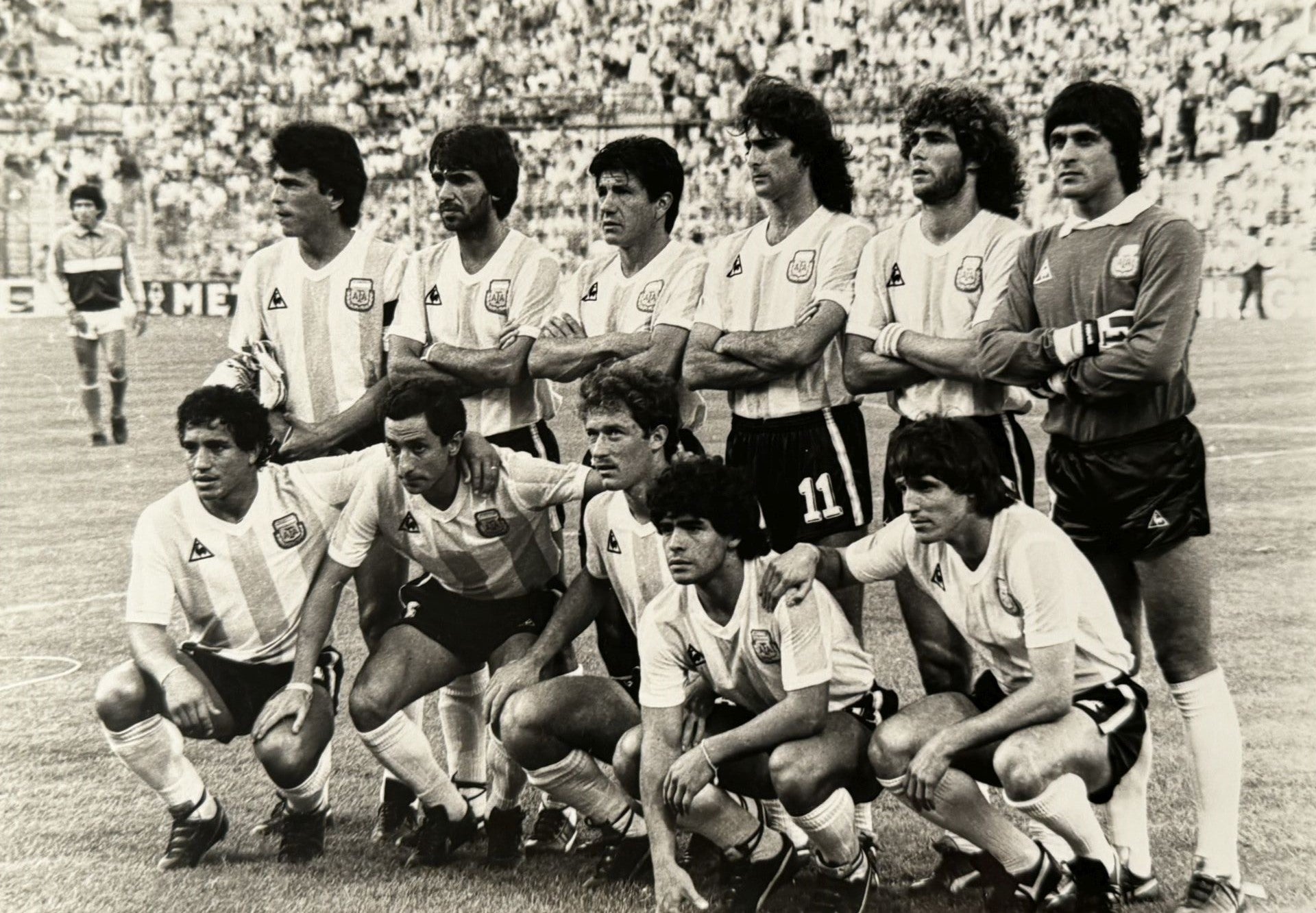 Alineación argentina.