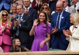 Kate Middleton reaparece en Wimbledon arropada por su familia