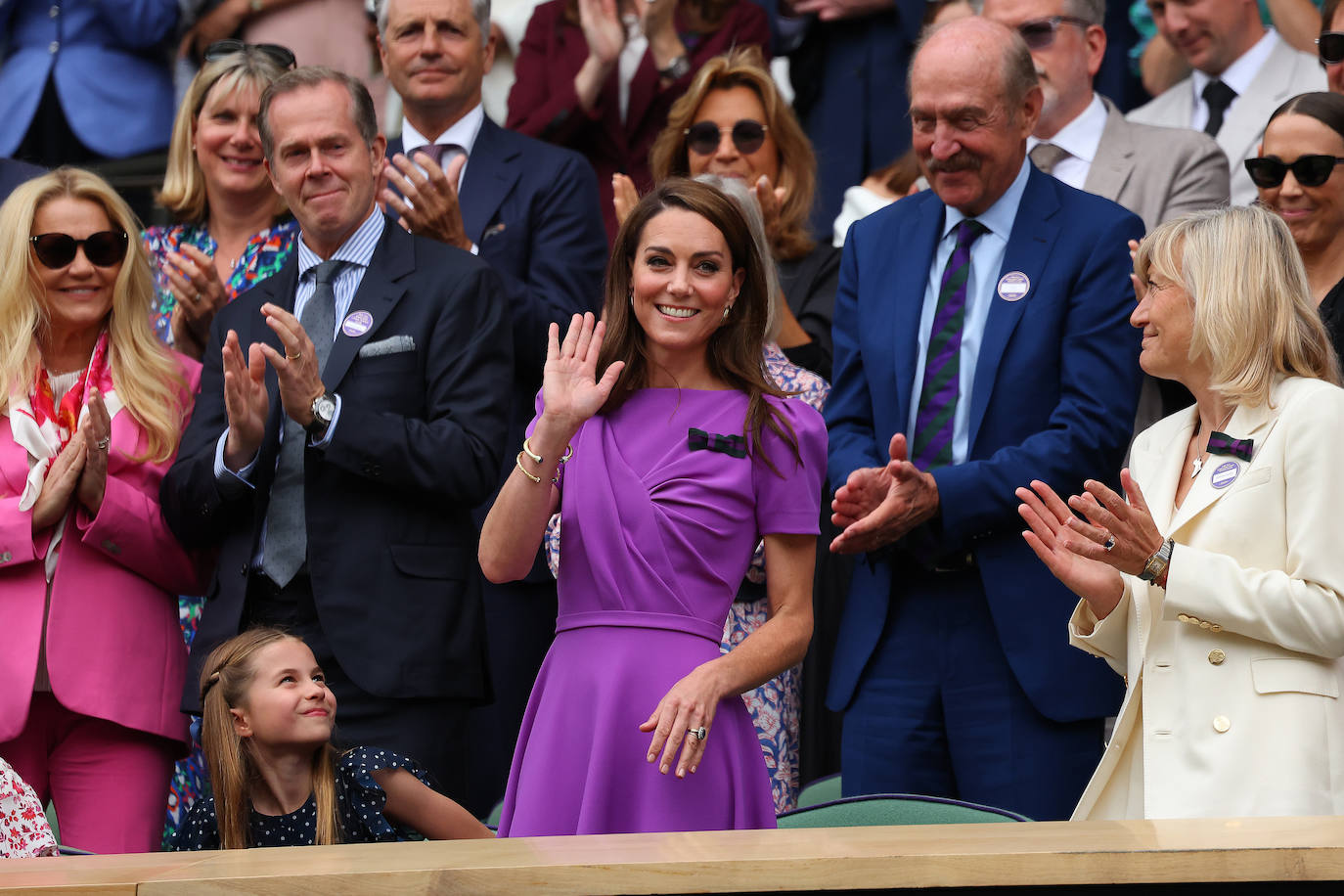 Kate Middleton reaparece en Wimbledon arropada por su familia