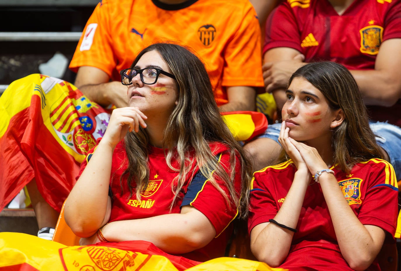 La Fonteta vibra con la final de España en la Eurocopa