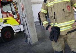 Bomberos en una imagen de archivo