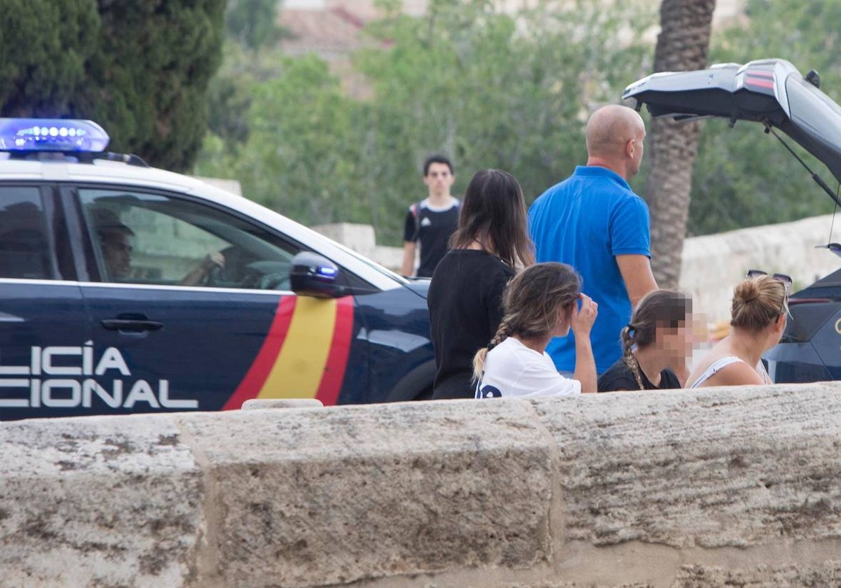 Una detención en el centro de Valencia en una imagen de archivo