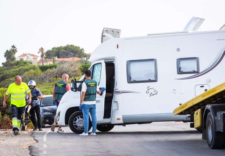 La autocaravana de la mujer asesinada.