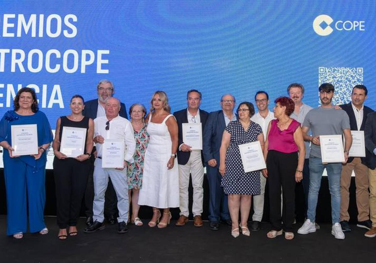 Algunos de los premiados en la gala.