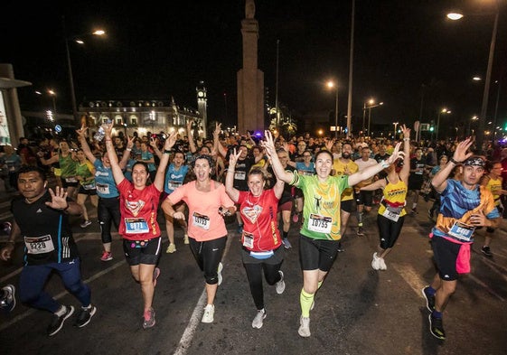 Participantes de la última edición de la 15K nocturna de Valencia.