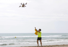 Actuación de un drone.