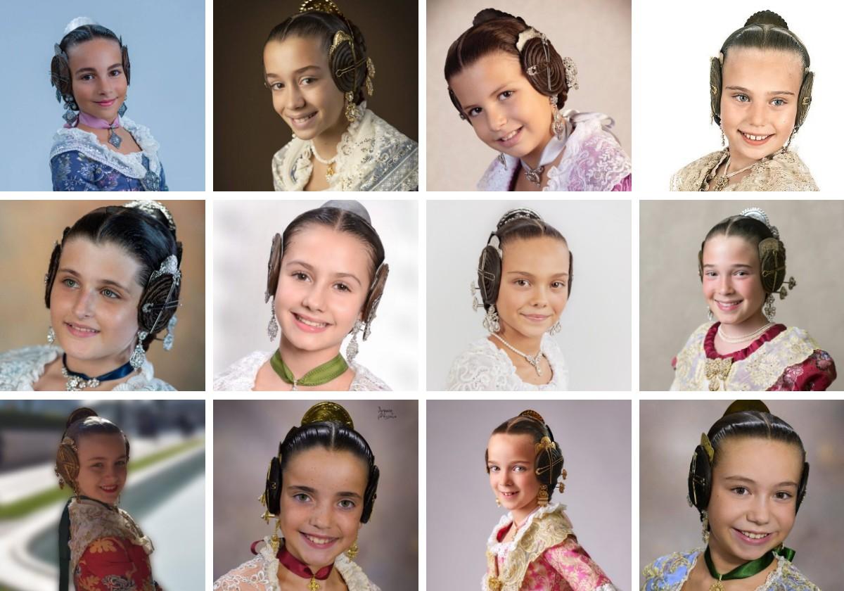 Las 74 candidatas a fallera mayor infantil de Valencia 2025