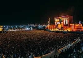 Una impresionante imagen del recinto del festival Zevra.