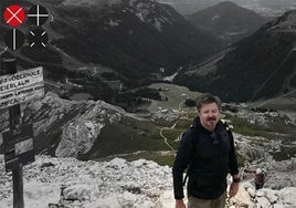 Luca, gran enemigo del calor, en su refugio de montaña.