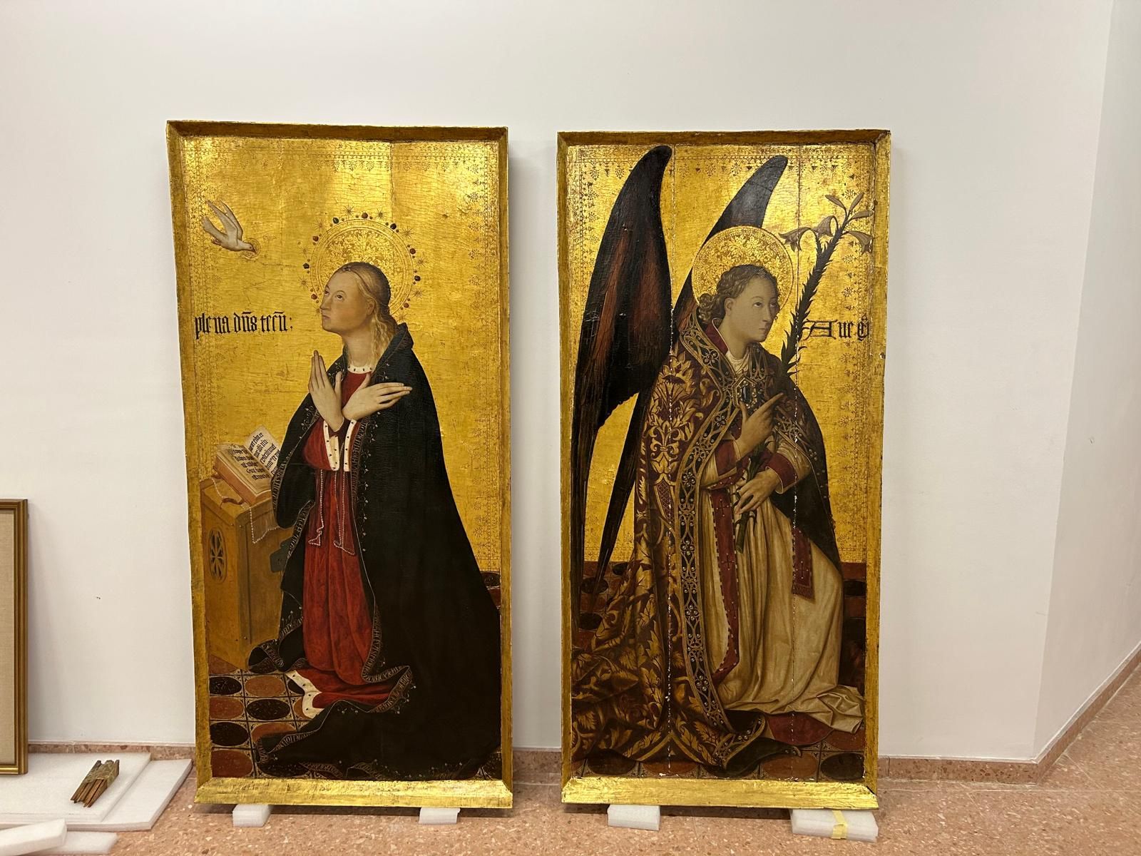 El díptico del siglo XV se encuentra en los lamacenes de la pinacoteca valenciana.